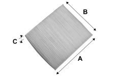 Filtr, vzduch v interiéru VALEO 698866