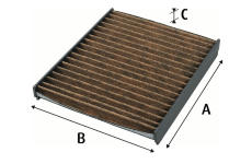 Filtr, vzduch v interiéru VALEO 701009