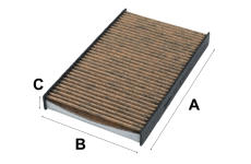 Filtr, vzduch v interiéru VALEO 701014