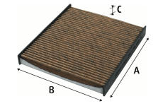 Filtr, vzduch v interiéru VALEO 701020