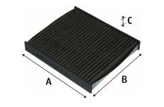 Filtr, vzduch v interiéru VALEO 701029