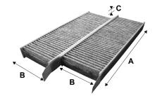 Filtr, vzduch v interiéru VALEO 715555