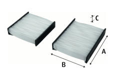 Filtr, vzduch v interiéru VALEO 715556