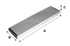 Filtr, vzduch v interiéru VALEO 715585