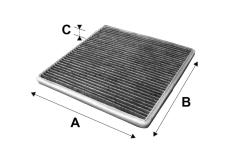 Filtr, vzduch v interiéru VALEO 715650
