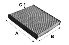 Filtr, vzduch v interiéru VALEO 715720
