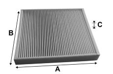 Filtr, vzduch v interiéru VALEO 715737