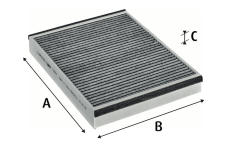 Filtr, vzduch v interiéru VALEO 715757