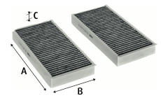 Filter vnútorného priestoru VALEO 715811