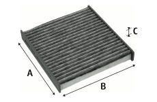 Filter vnútorného priestoru VALEO 715818