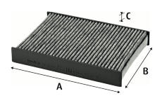 Filtr, vzduch v interiéru VALEO 715820