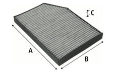 Filtr, vzduch v interiéru VALEO 715836
