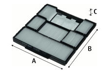 Filtr, vzduch v interiéru VALEO 715880