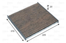 Filtr, vzduch v interiéru VALEO 701046