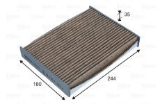 Filtr, vzduch v interiéru VALEO 701047