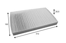 Filtr, vzduch v interiéru VALEO 715683
