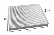 Filtr, vzduch v interiéru VALEO 715718