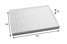Filtr, vzduch v interiéru VALEO 715741