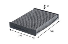 Filtr, vzduch v interiéru VALEO 715838