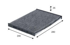 Filtr, vzduch v interiéru VALEO 715841