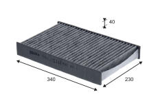 Filtr, vzduch v interiéru VALEO 715842