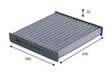 Filtr, vzduch v interiéru VALEO 715921