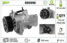 Kompresor, klimatizace VALEO 690996