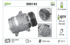 Kompresor, klimatizace VALEO 699143