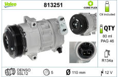 Kompresor, klimatizace VALEO 813251