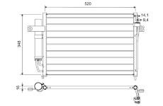 Kondenzátor klimatizácie VALEO 812703