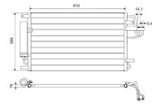 Kondenzátor klimatizácie VALEO 812716