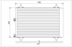 Kondenzátor, klimatizace VALEO 814080