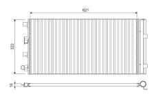 Kondenzátor, klimatizace VALEO 814178