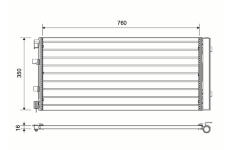 Kondenzátor, klimatizace VALEO 814179