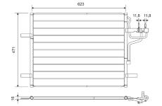 Kondenzátor klimatizácie VALEO 814185