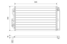 Kondenzátor, klimatizace VALEO 814191