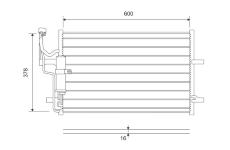 Kondenzátor, klimatizace VALEO 814265