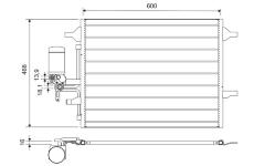 Kondenzátor, klimatizace VALEO 814321