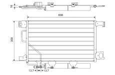 Kondenzátor klimatizácie VALEO 814368