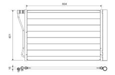 Kondenzátor, klimatizace VALEO 814388