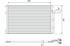 Kondenzátor, klimatizace VALEO 814416