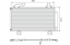 Kondenzátor, klimatizace VALEO 814417