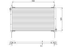 Kondenzátor, klimatizace VALEO 817025