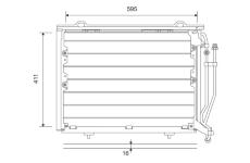 Kondenzátor, klimatizace VALEO 817492