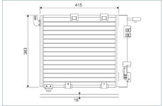 Kondenzátor, klimatizace VALEO 817506