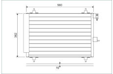 Kondenzátor, klimatizace VALEO 817508