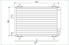 Kondenzátor, klimatizace VALEO 817526