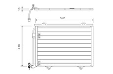 Kondenzátor, klimatizace VALEO 817562