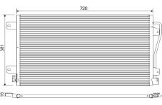 Kondenzátor, klimatizace VALEO 817601