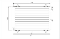 Kondenzátor, klimatizace VALEO 817667